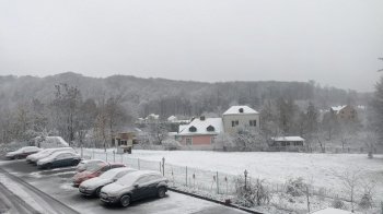 У Львові випав перший сніг (фото)