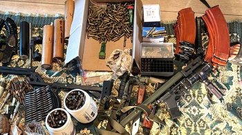 Вилучені зброя та боєприпаси