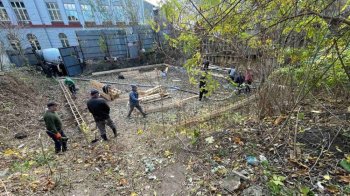 У Львові на вулиці Поповича поблизу бомбосховища розпочали незаконне будівництво (ВІДЕО)