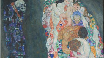 Екоактивісти облили чорною фарбою відому картину «Смерть і життя»: чому вони це зробили