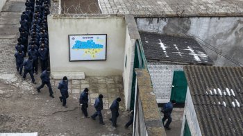 Полонені росіяни в таборі на Львівщині, фото Стаса Юрченка/«Ґрати»