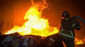 Під час першої ракетної атаки ворог тричі вдарив по Дрогобичу