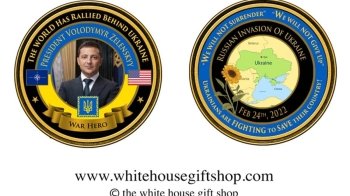 В США презентували пам'ятні монети, присвячені Україні та Зеленському