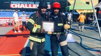 Рятувальник з України встановив світовий рекорд на міжнародних змаганнях пожежників