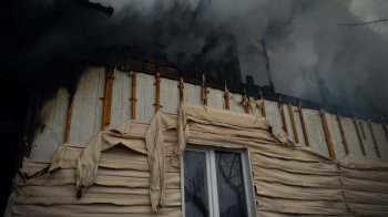 На Львівщині горів дерев’яний житловий будинок