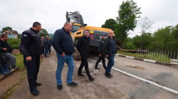 Підтоплення Східниці: Козицький проінспектував хід відновлення пошкоджених мостів (відео)