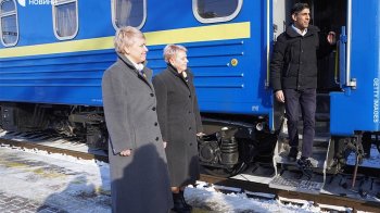 Прем’єр-міністр Великої Британії Ріші Сунак прибув до Києва, 12 січня 2024, фото «Суспільного»