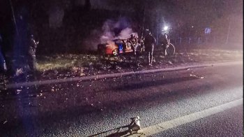 Вночі на Сихові вщент згорів автомобіль Hyundai