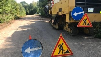 На Львівщині ремонтують дорогу Стаївка — Пристань