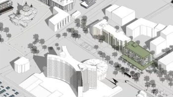 У Львові біля податкової збудують новий житловий будинок з пішохідним бульваром