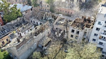 Зруйновані будинки у Львові