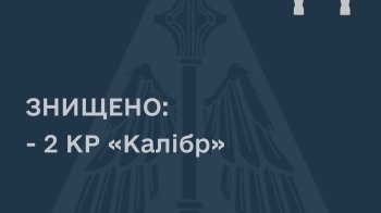 Вранці українська ППО знищила два російські «Калібри»