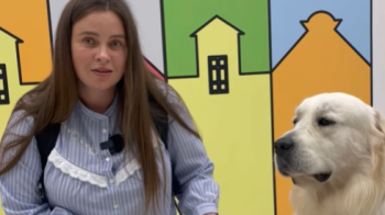 У львівській дитячій лікарні Святого Миколая з’явився перший собака-терапевт