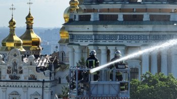 Через влучання російського шахеда Києво-Печерську лавру тимчасово закрили для відвідувачів
