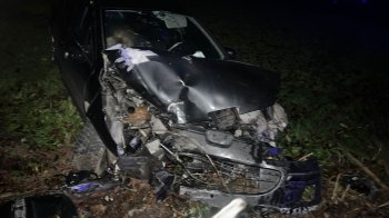На Львівщині авто врізалося у дерево, а потім в огорожу:  пасажирка у лікарні