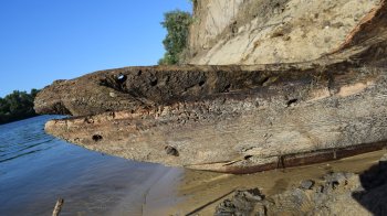 На березі Десни невідомі відрубали та викрали носову частину древнього човна