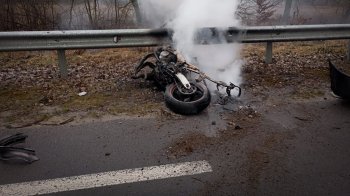 Поблизу Львова загину водія мотоцикла через ДТП з Citroёn