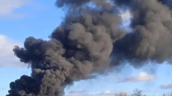 Пожежа після обстрілу