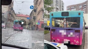 У Львові оштрафували водія маршрутки: проїхав перехрестя на червоне