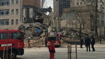 Наслідки ракетної атаки на Київ