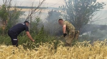 На Херсонщині врятували поля із зерновими, які ледь не згоріли через обстріли російських військових