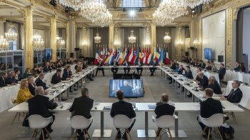 Президент Емманюель Макрон розповів про створення ще одної коаліції на підтримку України, фото Єлисейського палацу