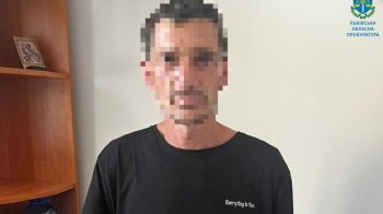 Затриманий зловмисник. Фото Нацполіції