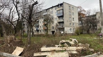 У Львові просять навести лад з деревами і бетонними блоками між будинками на проспекті Чорновола (фото)