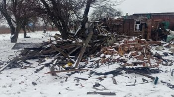 Зруйнований росіянами будинок у селі Степок на Сумщині, фото «Суспільного»