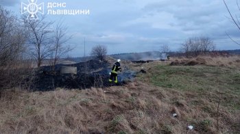 На Львівщині за добу сталося 16 пожеж сухої трави