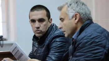 Руслан Марчук з адвокатом у суді,  фото «Громадського»