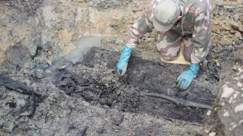 У Дрогобичі розпочали ексгумацію на місці колишнього комуністичного меморіалу