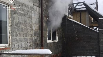 Під Львовом рятувальники врятували від пожежі чоловіка та кота