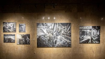 Фонд Козицького представив картину "Крик" на виставці пам’яті Олега Дробоцького