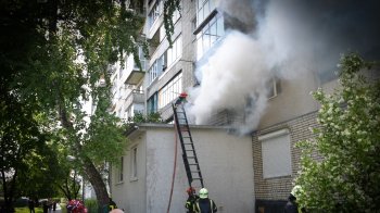 У Львові на вулиці Мазепи сталася пожежа у багатоквартирному будинку