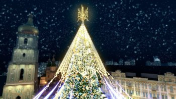 Проєкт Різдвяної ялинки-2023 у Києві, фото ілюстративне Ігоря Добруцького/«Суспільного»