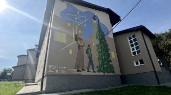 На прихистку у Великих Грибовичах з’явився стінопис