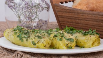 Пісні голубці з пшоном та грибами: покроковий рецепт