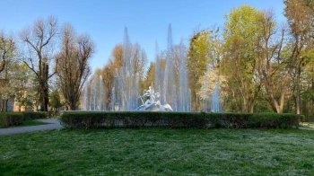 У Стрийському парку після зимової перерви запрацював фонтан