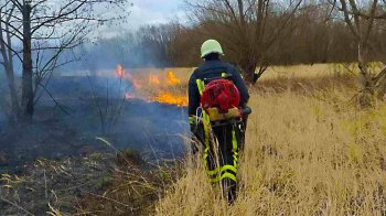 Сезон розпочато: рятувальники Львівщини загасили 5 пожеж сухої трави