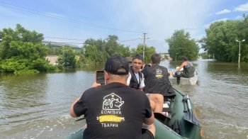 Львівські волонтери допомагають рятувати тварин на Херсонщині (фото, відео)