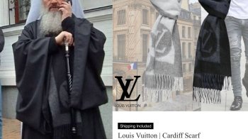 «Пашу Мерседеса» з Лаври помітили з брендовим шарфом «Луі Віттон» за майже 700 доларів