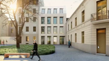 Візуалізація проєкту будівництва готелю у центрі Львоа