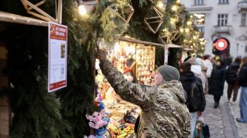 У центрі Львова відкрився Різдвяний ярмарок