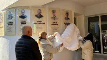 На Стрийщині встановили меморіальні таблиці на честь загиблих воїнів