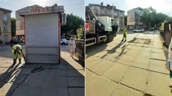 У Львові демонтували закинутий кіоск біля оновленого трамвайного депо