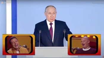 «Кхе-кхе» — найголовніше з виступу Путіна: як соцмережі відреагували на промову російського диктатора