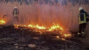 У Львівському районі постраждав 44-річний чоловік через пожежу сухої трави