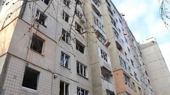 Будинок у Львові, який постраждав під час ракетного обстрілу