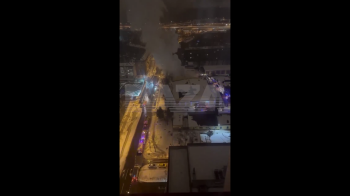 У Москві спалахнула пожежа у військовій частині (відео)